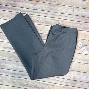 Le Suit Gray Herringbone striped Suit Separate Dress Pants  Straight Leg 12P